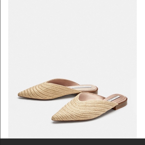 zara braided slides